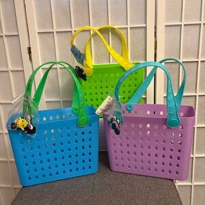 VIRAL 3 EASTER MINI TOTE BASKETS WITH CHARMS